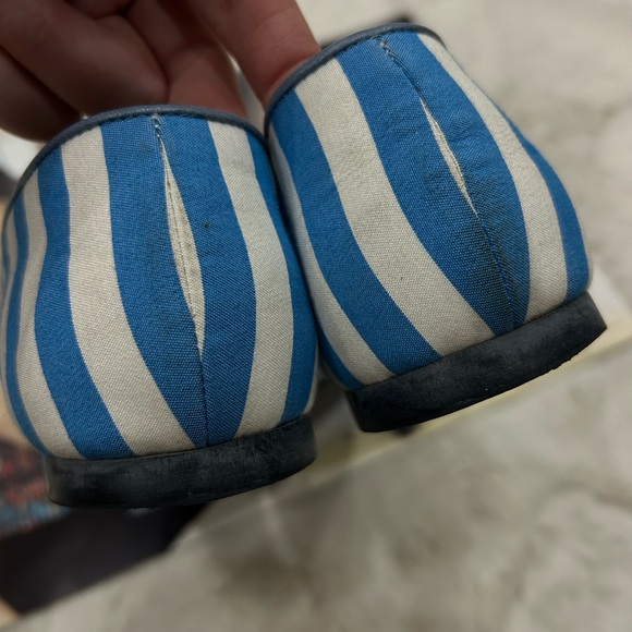 Tod's Moccasins. Striped canvas upper, leather interior and non-slip outsole. - Picture 6 of 8